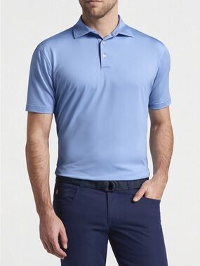 Men's Performance Polo in Sky Blue